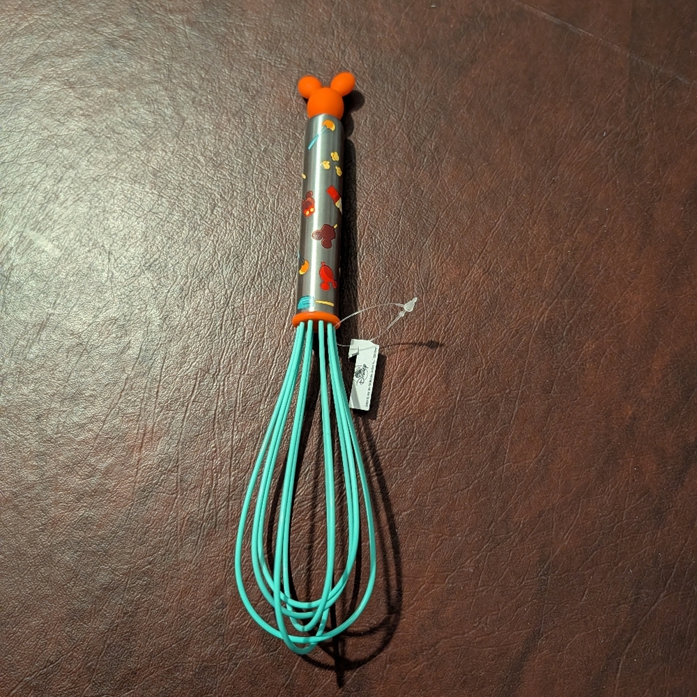 NWT Disney Silicone Whisk in Teal and Red